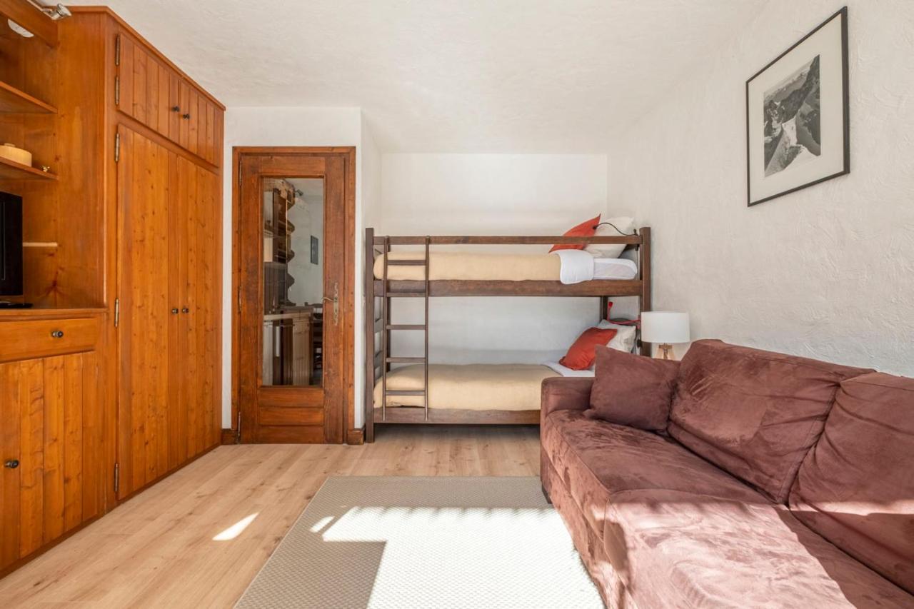Nice Studio With Balcony In 霞慕尼 外观 照片